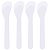 Ericotry 50 PCS 5 Inch Plastic Cosmetic Spatula Transparent Professional Makeup Tools Facial Cream Mask Spatula Spoon for Makeup DIY Mixing and Sampling