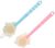 minkissy 2pcs Bathroom Sponge Body Washing Brush Mesh Bath Loofah Sponges Sponge Bath Bathing Sponges Back Scrubber Brush Body Wash Scrubber Bathing Accessories Long Handle Washing Ball