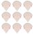 Flytianmy 9Pcs Triangle Powder Puffs, Face Makeup Puff for Body Loose Powder Beauty Makeup Tool Nude