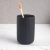 Matte Black Toothbrush Holders for Bathrooms – Ceramic Toothbrush Toothpaste Holders Set, Black Bathroom Tumbler Cups Reusable Toothbrush Cup Black Mouthwash Cup, Bathroom Counter Organizer