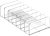 1 Piece 7-Section Acrylic Eyeshadow Organizer Cosmetic Makeup Palette Organizer Divided Makeup Organizer Eyeshadow Contour Blush Holder for Eyeshadow Palettes Blush Face Powder, Small, Clear