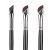 Eyeliner Brushes Set, Etercycle Fine Angled Eyeliner Eyebrow Concealer Wand Brushes, Upgraded Sickle Ultra Thin Slanted Flat Angle for Beauty Cosmetic Tool, Copper,Synthetic Fiber,Wood,Wool (3 Pieces)