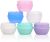 VEAIDE Plastic Small Travel Containers for Toiletries, TSA Approved Leakproof Refillable Cosmetics Makeup Jars with Lids for Cream Gel Paste, with a Clear Zipper Bag, 20g/0.7OZ Per Piece, 6 Pieces