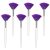 salbsever 6 Pcs Facial Brush for Mask Fan Brushes for Facials Mask Brush Fluffy Soft Makeup Mask Applicator Brushes Makeup Brushes Cosmetic Makeup Applicator Tools with Handle Purple Hair