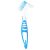 Healifty Denture Cleaning Brush Double Sided Denture Cleaner Brush Cleaning Toothbrush for Dentures False Teeth