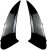 2020 to Up Compatible for Mercedes Benz CLA Class C118 CLA180 CLA35 CLA45 CLA200 CLA250 Rear Bumper Trim Lip Spoiler Side Canards Splitter (Color : Gloss Black)