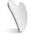 Nuanchu Stainless Steel Gua Sha Facial Tools for Face Metal Tighten Skin Heart Massage Guasha Beauty Tool for Body Eyes Neck Massager with Travel Pouch (Silver)