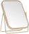 LONGSHENG – SINCE 2001 – Gold Tabletop Makeup Mirror Double Side Square Vanity Mirror Desk Mirror for Home Bathrom