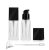 2 Pack 30ml/1 Oz clear Glass Foundation Bottle,Empty Refillable Square Lotion Bottle With Press Pump for Lotion Liquid Body Cream Cosmetic Travel Foundation Samples Vials-Pipette&Funnel Included