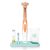 Beurer TB10 Kids Electric Toothbrush Kit – Fun Milo The Monkey Cap with 2 Extra-Soft Brush Heads to Help Remove Plaque, 2 Minute Timer, and Rinse Cup, BPA-Free, Safe for Ages 3+