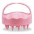 AEEOONLS Scalp Massager Shampoo Brush with Soft Silicone Bristles for Scalp Care, Shower Hair Scalp Scrubber Exfoliator for Dandruff Removal and Hair Growth, Wet & Dry for Men, Women and K (Pink)