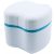 Strong Denture Case, Upgraded Dentures Box, Denture Brush Retainer Case, Denture Cups Bath, Dentures Container with Basket Denture Holder, Retainer Cleaning Case, Perfect To Safe Guard Dentures