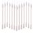 Pointed Cotton Swabs, 800 Pieces Precision Tips Cotton Swabs Spiral Head Cotton Buds with Paper Stick for Makeup Cleaning (4 Packs, 200 Pcs, 1 Pack)