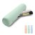 Marmuty Silicone Makeup Brush Holder with Anti-Fall Strap,Portable Travel Makeup Brush Case for Daily Beauty, Work or Gift(Green)