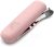 SIDINIC Travel Makeup Brush Holder, Magnetic Anti-Drop Silicone Cosmetic Bag, Soft And Waterproof Travel Portable Makeup Tools Organizer (Pink)