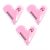 3Pcs Mini Hair Cutter Comb Pubic Hair Trimmer Cute Heart-Shaped Manual Hair Bangs Trimmer for Kids, Women, Girls Hair Cut Accessories