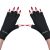 MelodySusie UV Gloves for Gel Nail Lamp, Professional UPF50+ Protection Manicures, Art Skin Care Fingerless Anti Glove Protect Hands from Harm (Black)