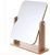 EQUALIZE Cosmetic Mirror Mirror Wooden Bedroom Makeup Mirror Living Room Desktop Portable Large Student Mirror Dressing Mirror Personal Beauty Mirror (Color : A, Size : Large)