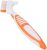 Denture Toothbrush, Safe Orange to Prevent Dental Calculus, Durable Denture Brush for