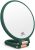 FUHUIM 1x 15x Magnifying Handheld Mirror, Double Sided Pedestal Magnification and True Image Makeup Mirror, Compact Size and Portable Vanity Cosmetic Mirror for Girl (Army Green)