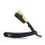 Professional Straight Edge Razor – Compatible with Straight Razor Edge for Barber – By Black Widow (1.5mm) (Gold)