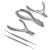 Podiatry Tool Kit by Blizzard ?C 5 Piece Set with Concave Arrow and Flame Toenail Nippers, Blacks File and Probe – German Forged Instruments – Hospital Grade