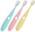 Healifty 3pcs Toothbrush Oral Care Brushes Tongue Brushes Teeth Cleaning Tool Care Tooth Brush Toddler Tooth Brush Kids Tooth Brushes Baby Tooth Brush Wooden Child Pp