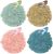 Yoget Shower Loofahs Bath Sponges, 4 Color 60G Exfoliating Bath Sponge Body Scrubber,Exfoliate, Cleanse, Soothe Skin