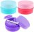 3 Sets Travel Makeup Containers Silicone Leakproof Travel Dispenser Jar Refillable Cosmetic Containers 3 In 1 Travel Empty Cream Jars with Sealed Lids & Spoon