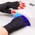 Makartt UV Gloves for Nail Lamp Gel Curing, UPF50+ UV Protection Gloves for Manicures Dryer, Fingerless Anti UV Protect Hands From UV Harm, Nail Art Skin Care Gloves for UV Gel Nail Light, Black