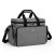 BAFASO Large Makeup Bag Cosmetic Bag with Removable Dividers, Travel Makeup Case Holds Cosmetics and Hair Supplies, Gray