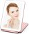 Rechargeable Travel Makeup Vanity Mirror with 72 LED Lights, Portable Lighted Makeup Mirror with 3 Color Lighting, Touch Sensor Dimming, Foldable Tabletop Light Up Cosmetic Beauty Mirror (Rose Gold)