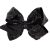 1PCS 8 Inch Big Sequin Hair Bows for Girls Alligator Clips Sparkly Glitter Hair Accessories for Little Teen Toddler Girls Kids (Black)