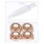 Dealswin Facial Hair Remover Replacement Heads：Compatible with Gen 1 Finishing Touch Flawless Facial Hair Removal Tool Women, As Seen On TV 18K Gold-Plated Rose Gold 4 Count, Generation 1 Single Halo