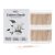 Meipo Cotton Swab for Ears Double Round Thick Cotton Tips with Strong Wooden Sticks for Makeup or Nails Natural Cotton Bud 3 inch,One Small Box (1Pack 400 Count)
