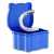 Denture Case, Denture Cup With Strainer For Dentures, Retainers, Night Guard & Mouth Guard, Retainer Case, Portable Denture Bath For Traveling & Daily Cleaning (Blue)