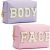 HBselect Preppy Makeup Bag 2 Pcs Travel Toiletry Bag Chenille Letter Patch Makeup Bag Portable Cosmetic Bag for Women PU Leather Waterproof Organizer Make up Bag for Women Girls (Face Body)