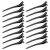 Ondder 16 Pcs Black Hair Clips for Styling Big Hair Clips for Makeup Alligator Duck Billed Hair Clips for Styling Sectioning Duckbill Hair Styling Clips Salon Barber Metal Clips for Hair