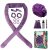 Heatless Hair Curler, Heatless Curls Headband, Soft Velvet No Heat Hair Curlers to Sleep in Overnight with Satin Bonnet, Curling Rod Headband Set for Women Girl Long Hair, 13 PCS with Gift Box -Purple