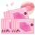 Lip Mask, 30 Pieces Collagen Crystal Pink Lip Care Gel Pads Treatment, Moisturizing, Anti-Wrinkle, Anti-Aging, Firms Hydrates Lips, Remove Dead Skin Moisture Essence Make Your Dry Lip Attractive Sexy