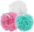 EcoTools Exfoliating EcoPouf Bath Sponge, Deep Cleansing Body Loofah, Removes Dirt & Impurities, Reveals Soft, Smooth Skin, Bath & Shower Pouf for Men & Women, Assorted Colors, 3 Count