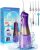 Water Dental Flosser Pick for Teeth,SmilEglade Oral Irrigator Rechargeable Floss Water Dental Pik IPX7 Waterproof for Home Travel 7 Levels Portable-PurpleGold