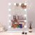 COOLJEEN Vanity Mirror with Lights and Bluetooth, Wireless Charging Lighted Vanity Mirror with Phone Holder, 12-Bulb 3 Color Lighting Tabletop Lighted Makeup Mirror, 360°Rotation