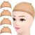 Fandamei 4 pieces Light Brown Stocking Wig Caps Stretchy Nylon Wig Caps for Women