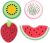 Beaupretty 4pcs Lovely Fruit Shaped Bath Brushes Sponges Scrubbers Bathing Tools for Kids Bath Shower Accessories