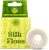 Vegan Silk Dental Floss String – Biodegradable Plastic Free Bamboo Floss | Zero Waste Eco-Friendly Oral Care | Natural Compostable for Adults & Kids Tight Teeth | Soft Organic Easy Glide – Mint 55yds