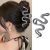 Metal Black Snake Hair Claw Clips for Women Hair Clips for Thick Hair Gothic Hair Barrettes for Hair Style Acrylic Hair Accessories Hair Clamp Hair Crab Halloween Hair Decorations 1Pcs