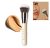 HALEYS Kabuki Makeup Brush, Sustainable Wood, Cruelty-Free Vegan Bristles for Airbrushed Finish, For Creams, Liquids, Powder, Streak-free, Perfect Blending, Buffs, Blurs, Smooths with Control