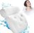 CAICFYIN Bathtub Pillow for Men and Women,Bath Pillows for Tub with 4D Waterproof Air Mesh Material Technology and 7 Non Slip Suction Cups,Bath Pillows for Tub Neck and Back Support