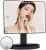 FUNTOUCH Large Lighted Vanity Makeup Mirror (X-Large Model), Light Up Mirror with 35 LED Lights, Touch Screen and 10X Magnification Mirror, 360° Rotation Tabletop Cosmetic Mirror (Black)